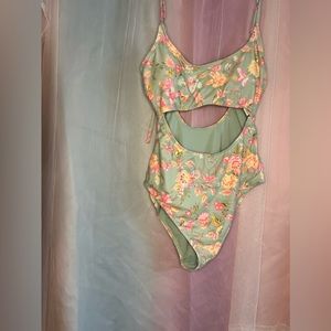 One Piece Floral Swimsuit